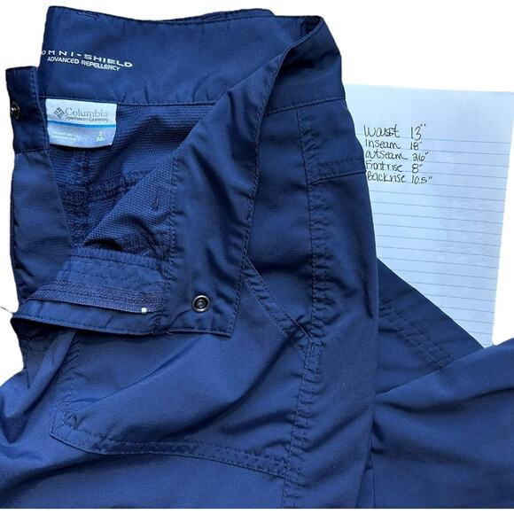 Columbia sportswear company Womens size 2 / 26”  Omni-Shield blue Capri Pants - Picture 6 of 10